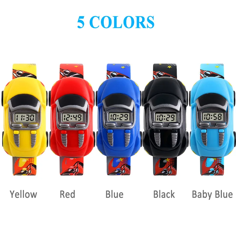 

LED Digital Children Sport Watch Cartoon Car Wristwatch Kids Casual Electronic Watches SWD889