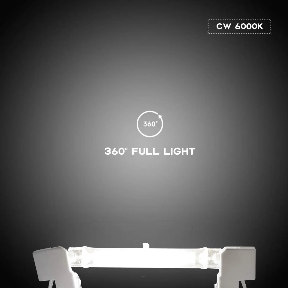 Dimmable j78 r7s 15 Вт 78 мм светодиодный светильник лампы j118 led cob 30 118 1000ЛМ лампа AC220 240V