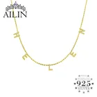 AILIN 2020 Новый Рождественский подарок ожерелье с именем для женщин на заказ цельный камень начальное ожерелье с буквой ювелирные изделия с чокерами