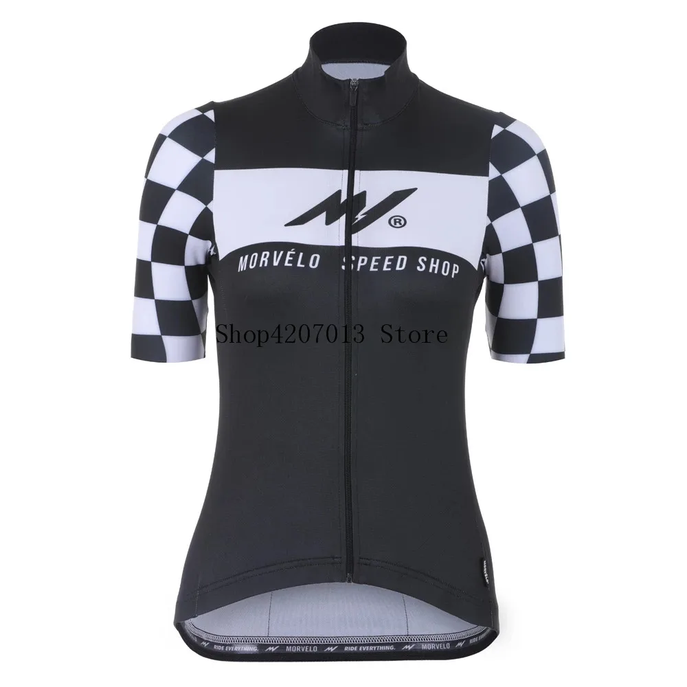 Morvelo 2019 стандартные летние женские платья короткий рукав Велоспорт Джерси