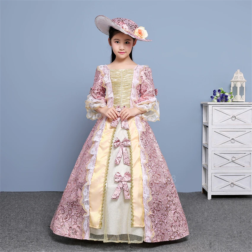 Платье принцессы средневекового дворца костюм для косплея вечеринки детей