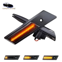 dynamic car front side marker sequential blinker turn signal lights for bmw e24 e28 e30 e32 e34 e36 m3 m5 auto tuning indicator