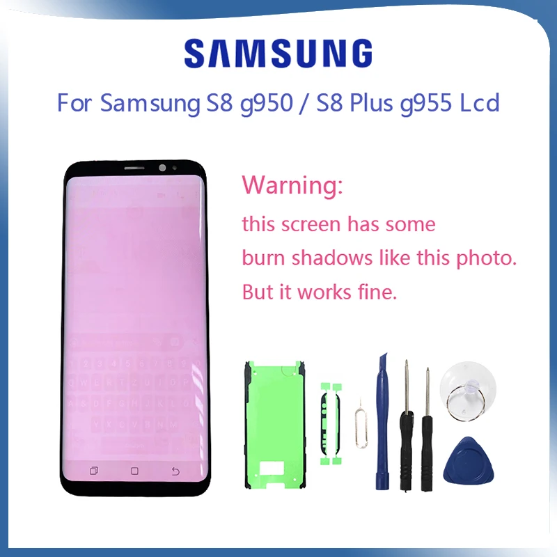 

Оригинальный ЖК-дисплей для samsung Galaxy S8 G950F G950A G950FD с сенсорным экраном дигитайзер супер AMOLED экран