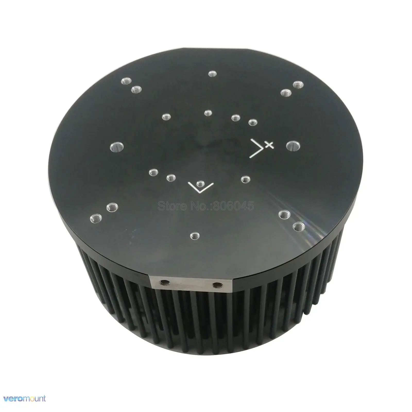 

Round D133mm Pre-drilled LED Pin Fin Heatsink Compatible with Cree COB CXB3590 Citizen CLU-048 Bridgelux V29 COB LEDs