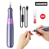 portable nail drill machine usb rechargable electric manicure drill professional for electric manicure cutter nail files pen