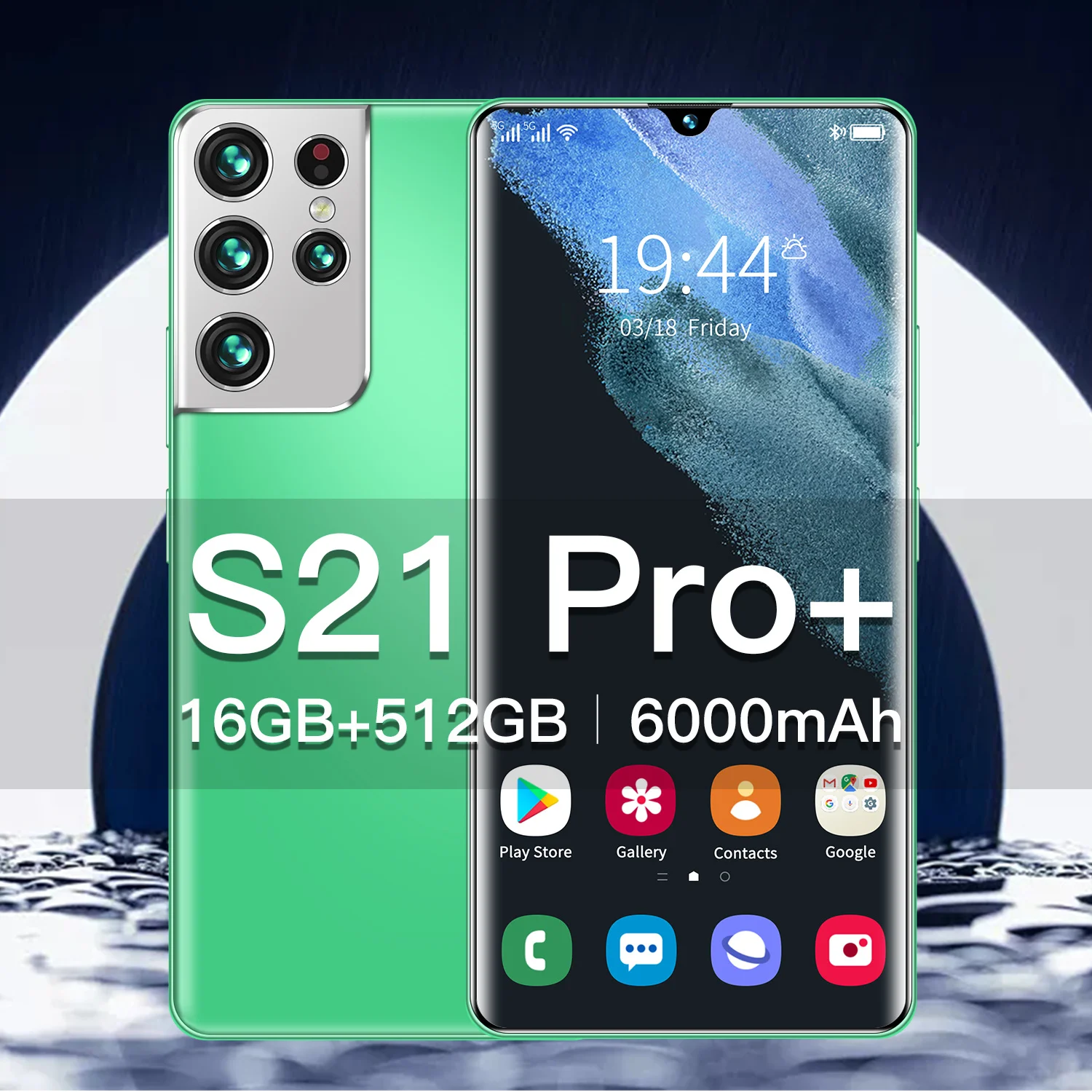 

Global Version 6.7 Inch S21 Pro Smartphone 6000mAh Snapdragon 888 16GB 512GB 32MP 64MP Face Unlocked 10 Core Cell Phones