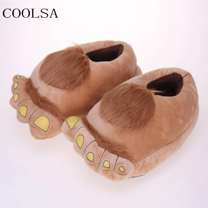 Мужские зимние хлопковые шлепанцы теплые меховые тапочки сланцы Симпатичные