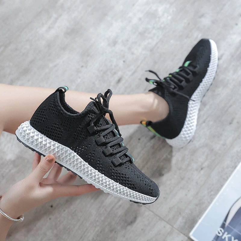 Женские удобные кроссовки розовые на платформе женские туфли танкетке zapatos De Mujer