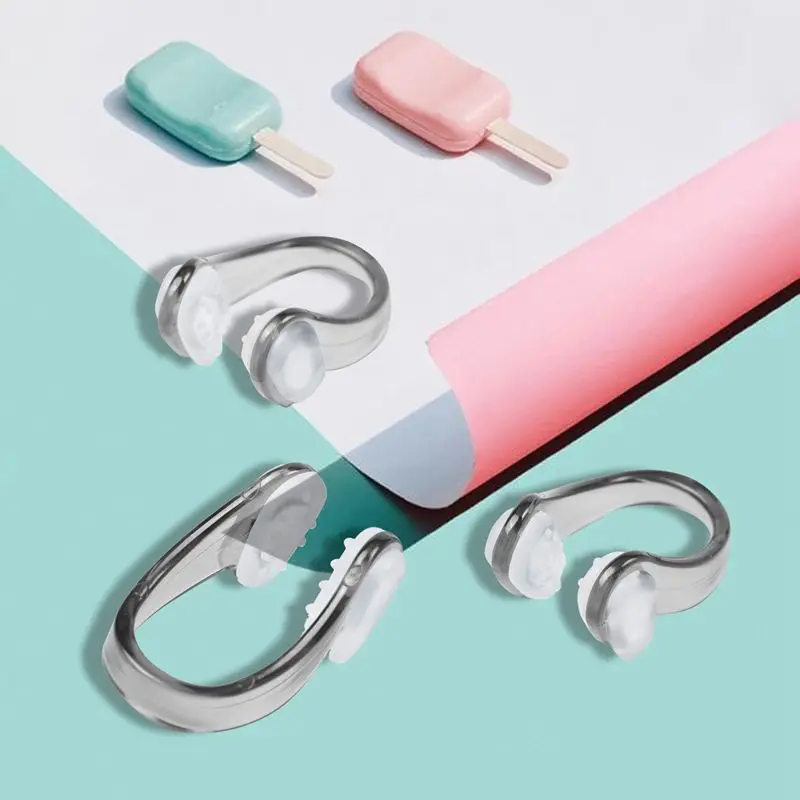 Черный прозрачный резиновый дайвинг плавательный зажим для носа защита 3