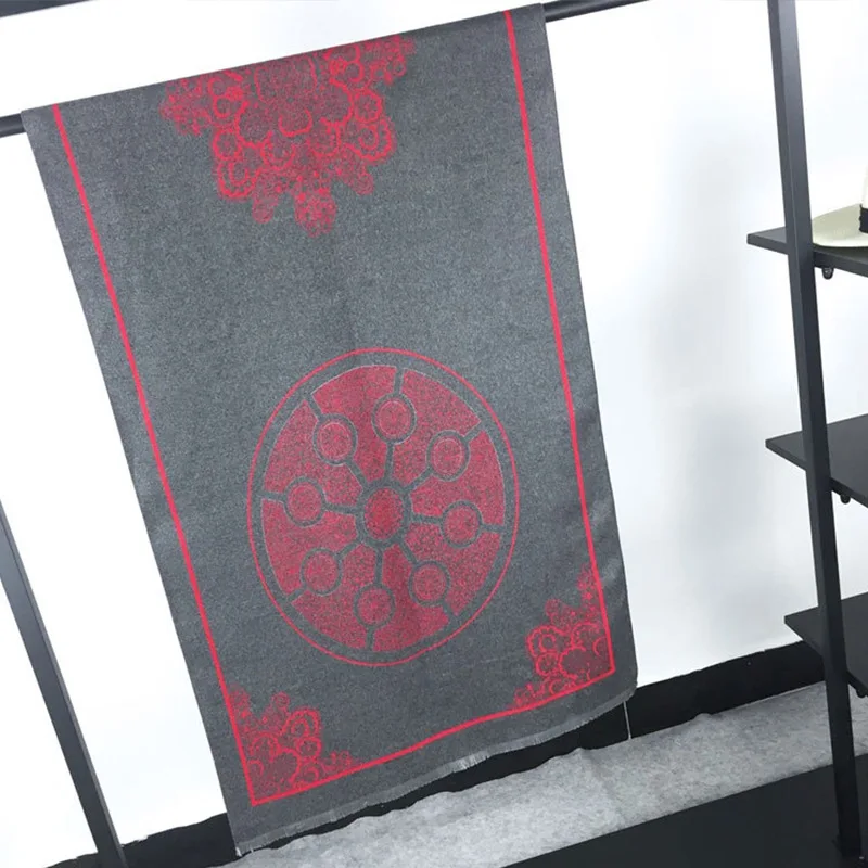 

winter 2019 women's Scarf Shawl dual purpose thickened Korean imitation cashmere white porcelain shawl long double-sided scarf