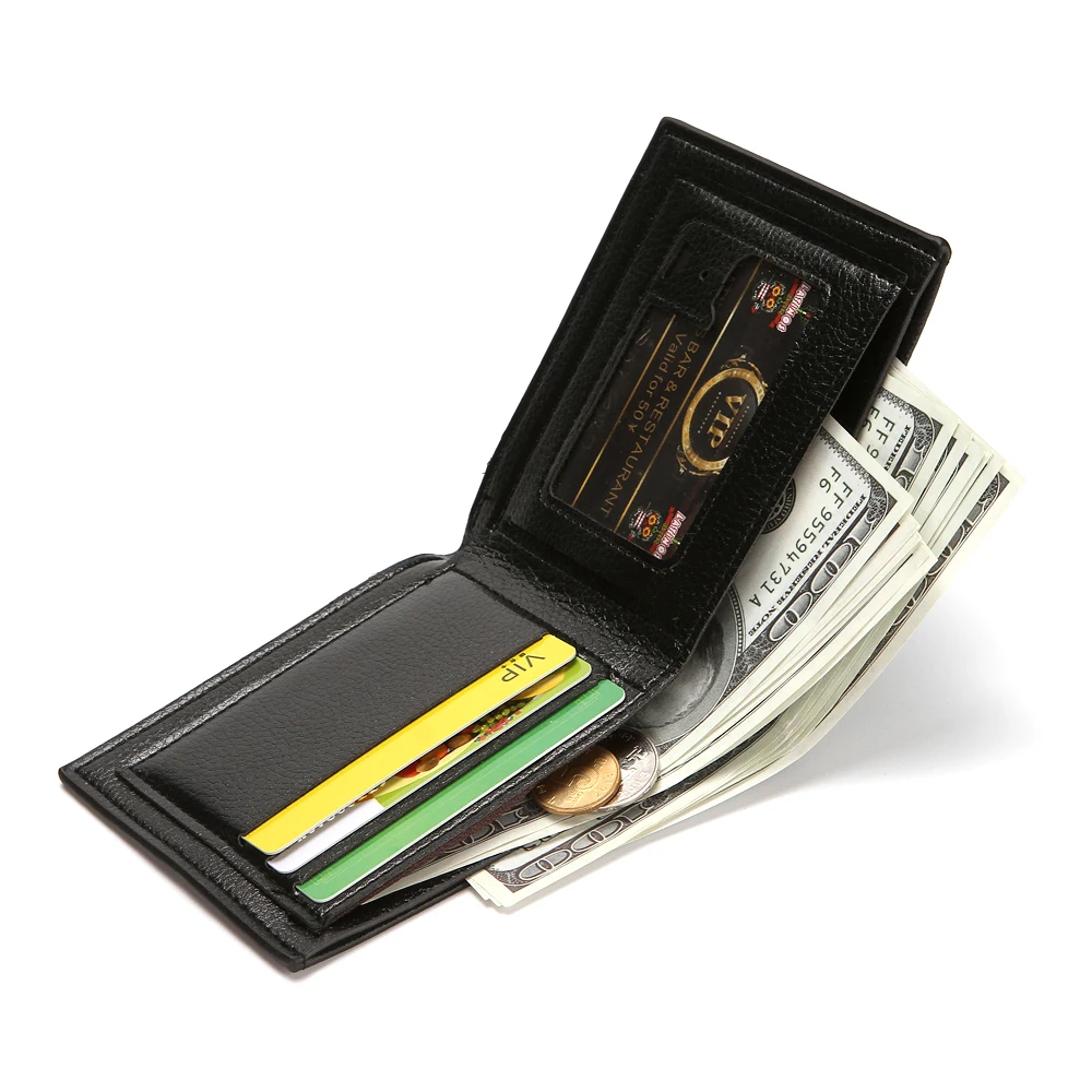 Мужские кошельки CUIKCA из искусственной кожи держатель для карт мужской кошелек