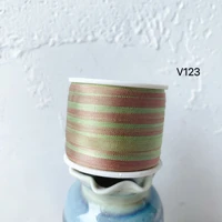 v123 a roll wholesale 2mm 36mm 100 pure silk embroidery ribbons handcraft supply double faced thin taffeta silk ribbon