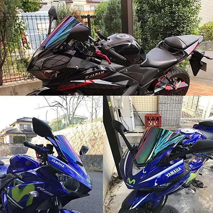 

Motorcycle Wind Deflectors Wind Shield Windshield WindScreen for R3 R25 2014-2016