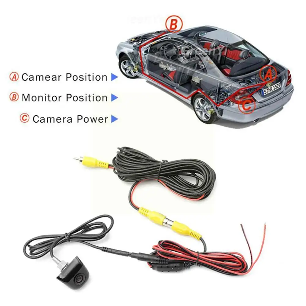 

170 Degree Rear View Cameras Starlight Night Fisheye Lens Car Reverse Backup Rear View Camera For Vehicle Monitor V1a9