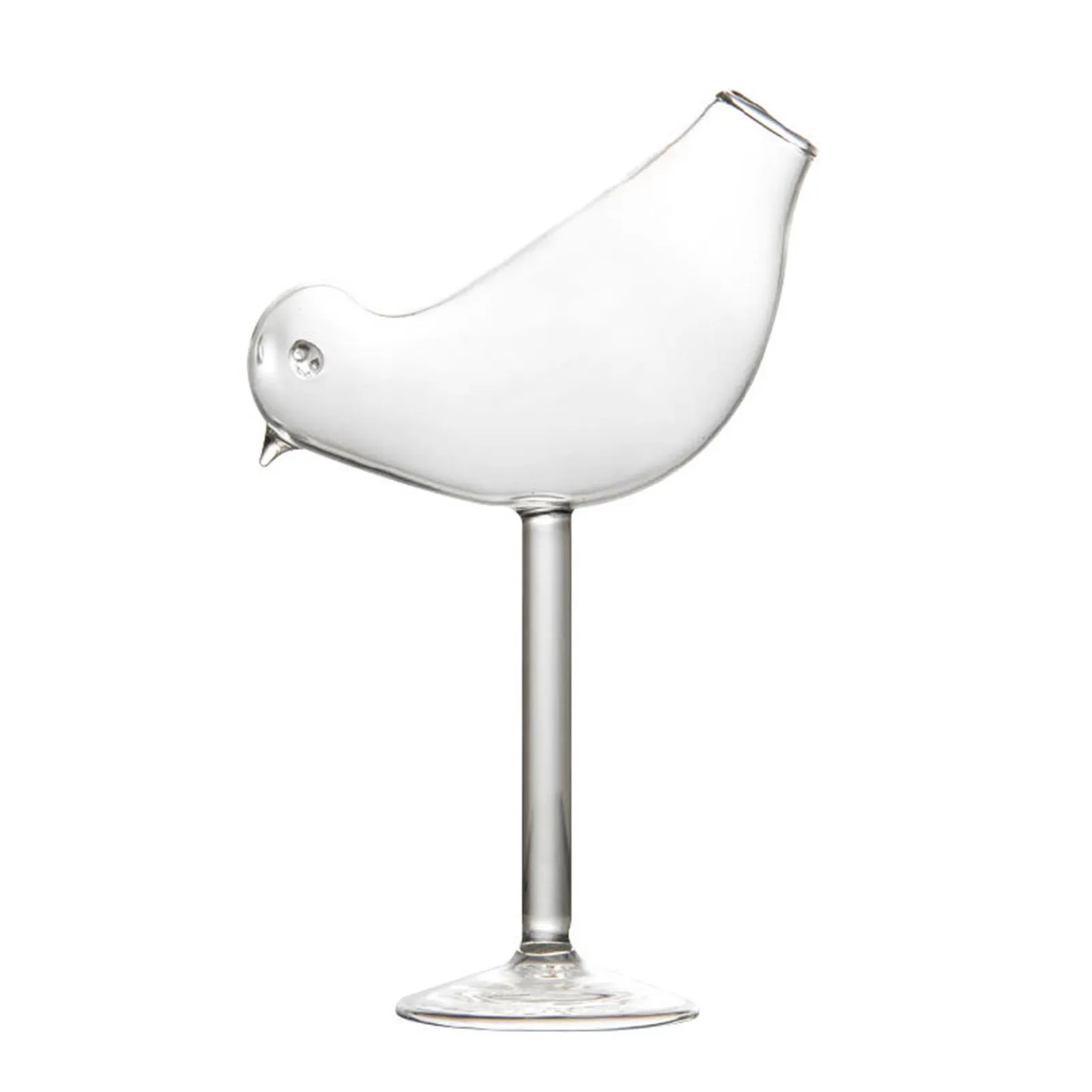 

Cute Bird-shaped Cocktail Glasses Transparent Lead-free High Shed Glass Wine Glass Goblet Whiskey Beer Drinking Cup Gently