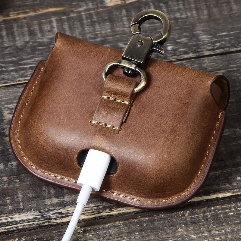 Кожаный защитный чехол Funshion для беспроводных наушников с брелоком sony|Аксессуары