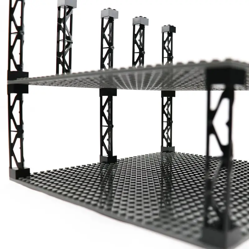 Город строительные блоки для поездки на машине или поезде столб Поддержка балки