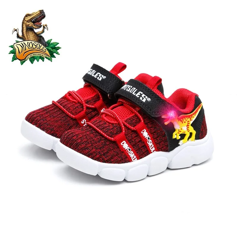 

DINOSKULLS Baby/2022 г.; Осенняя обувь с подсветкой; Дышащие кроссовки для малышей; Кроссовки для тенниса 1-3 лет; Светящиеся кроссовки; Детская обувь д...