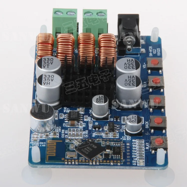 Высококачественный TDA7492 2x50W беспроводной Bluetooth 4 0 Плата усилителя двухканальная с