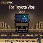 Автомагнитола TIEBRO 2 Din Android 10,0 для Toyota Vios Yaris 2018 автомобильный мультимедийный плеер GPS навигация Carpiay DSP NO 2Din DVD