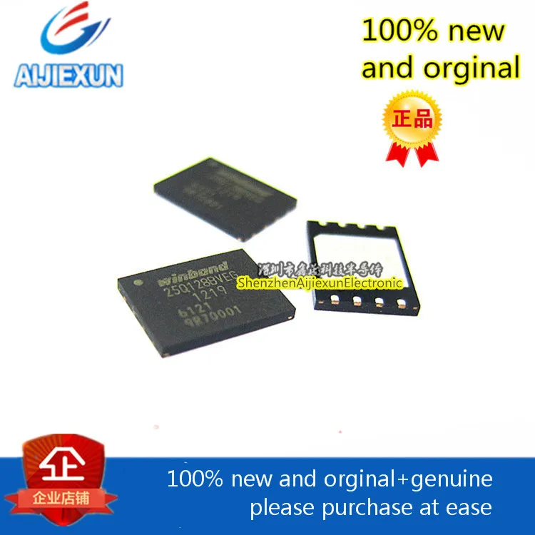 10pcs 100% new and orginal W25Q128BVEIG 25Q128BVEG 3V 128M-BIT SERIAL FLASH MEMORY large stock