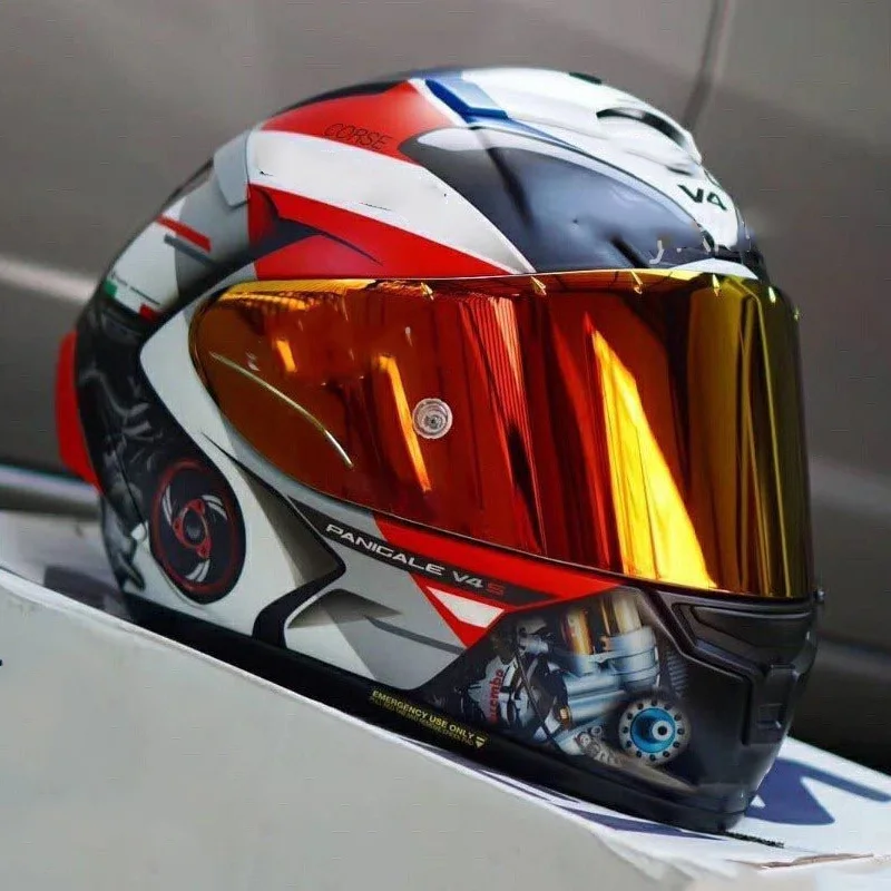 

Мотоциклетный шлем на все лицо Shoei X14, защита шлемов Ducati V4S, профессиональные гоночные шлемы DOT Island Of Man шлем TT