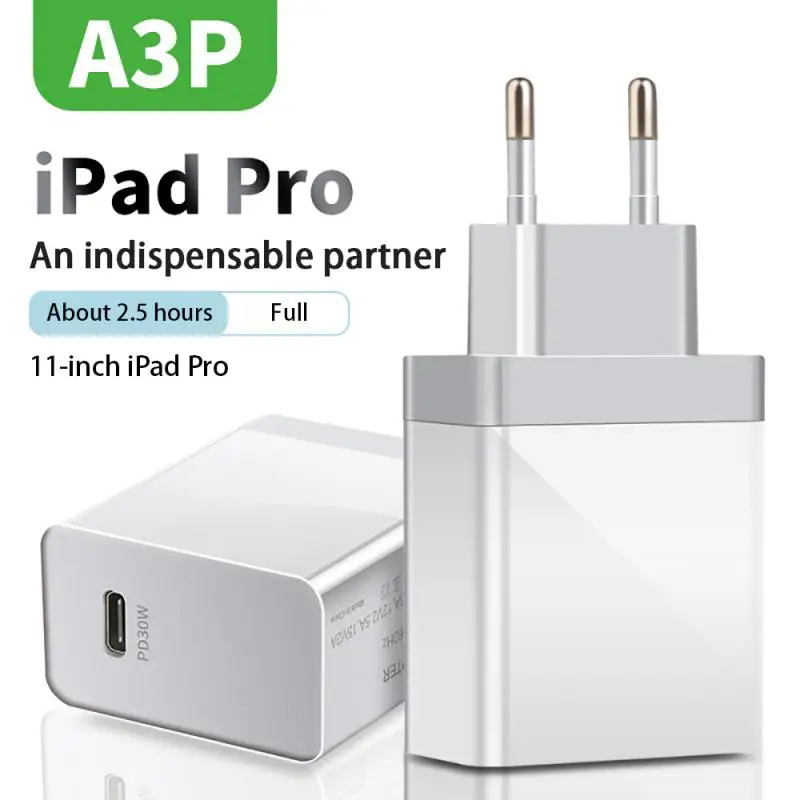 

PD Quick Charger PD Charger 30W USB Type C Fast Charger For IPhone 12 X Xs 8 Xiaomi Phone Tablets Laptop PD US/EU Charger