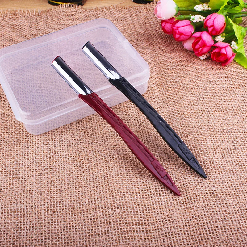 

7 Colors For Choice Fashion Eye Brow Epilator Simple Portable Eyebrow Trimmer With Cover Lightweight Easy Control Cosmetic Tools