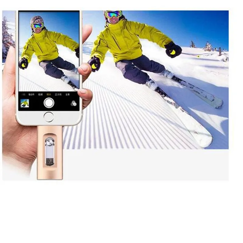 Флеш-накопитель 128 ГБ для iPhone X, 8, 7, 7s Plus, 6, 6 S, ipad, флеш-накопитель, HD карта памяти, мобильный OTG Micro USB флеш-накопитель, 16 ГБ, 32 ГБ, 64 ГБ