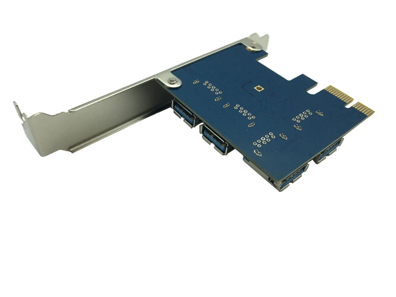 Горячая PCI Express Riser Card E 1x к 16x1 4 PCIE USB 3 0 разъем мультипликатор концентратор адаптер