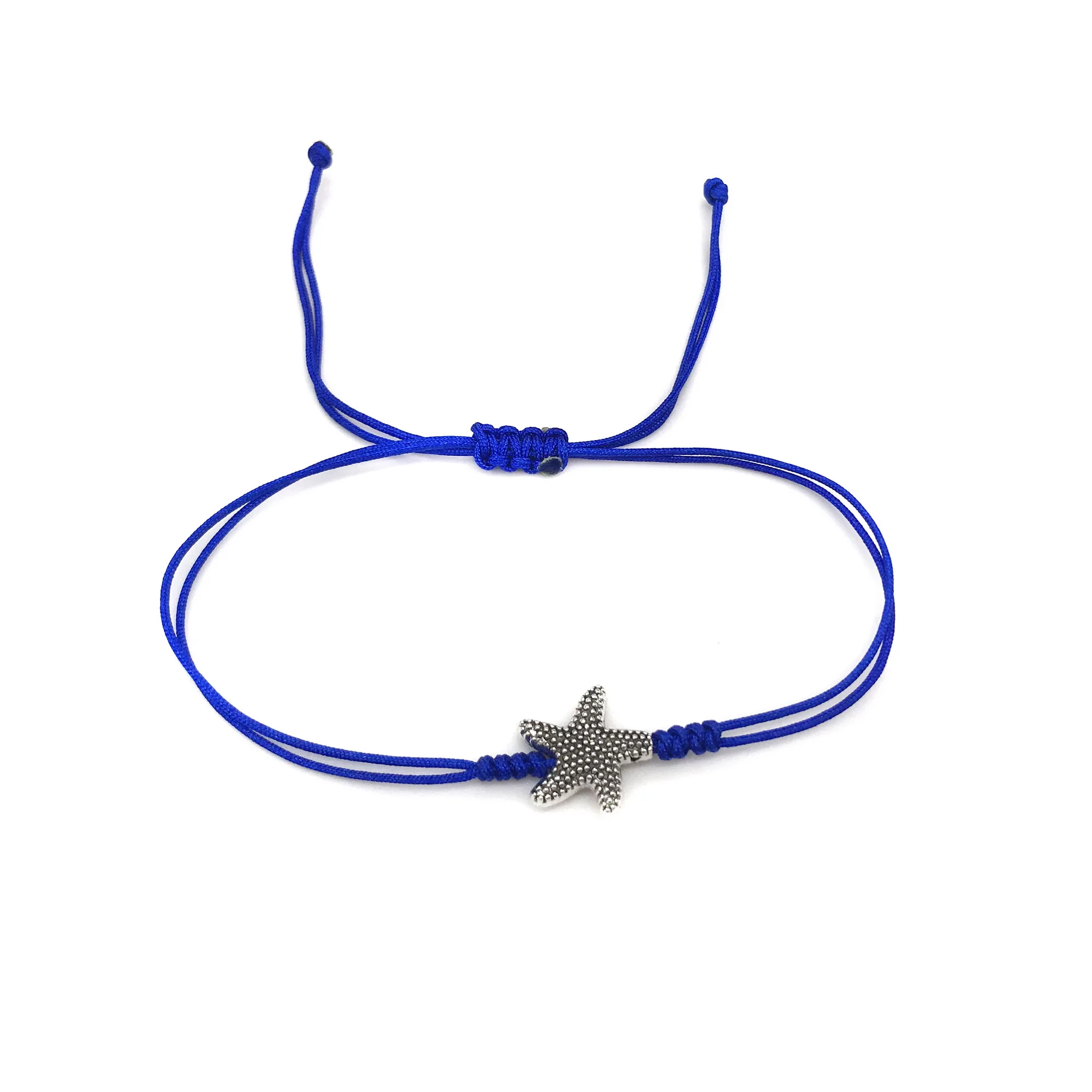 Плетеный Регулируемый браслет с подвеской в виде морской звезды для женщин и