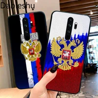 dabieshu russia flag national emblem coque shell phone case for redmi note 9 8 8t 8a 7 6 6a go pro max redmi 9 k20
