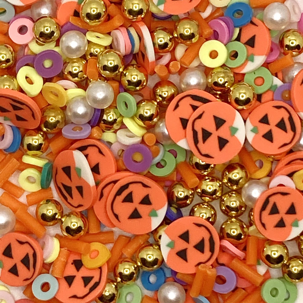 30 г Смешанные Хэллоуин серии Форма полимерные глиняные ломтики посыпка для Slime