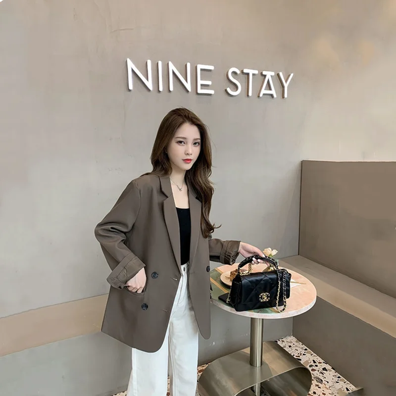 

Temperament small suit 2021 spring new high-end sense of all-match casual suit retro fashion lady jacket