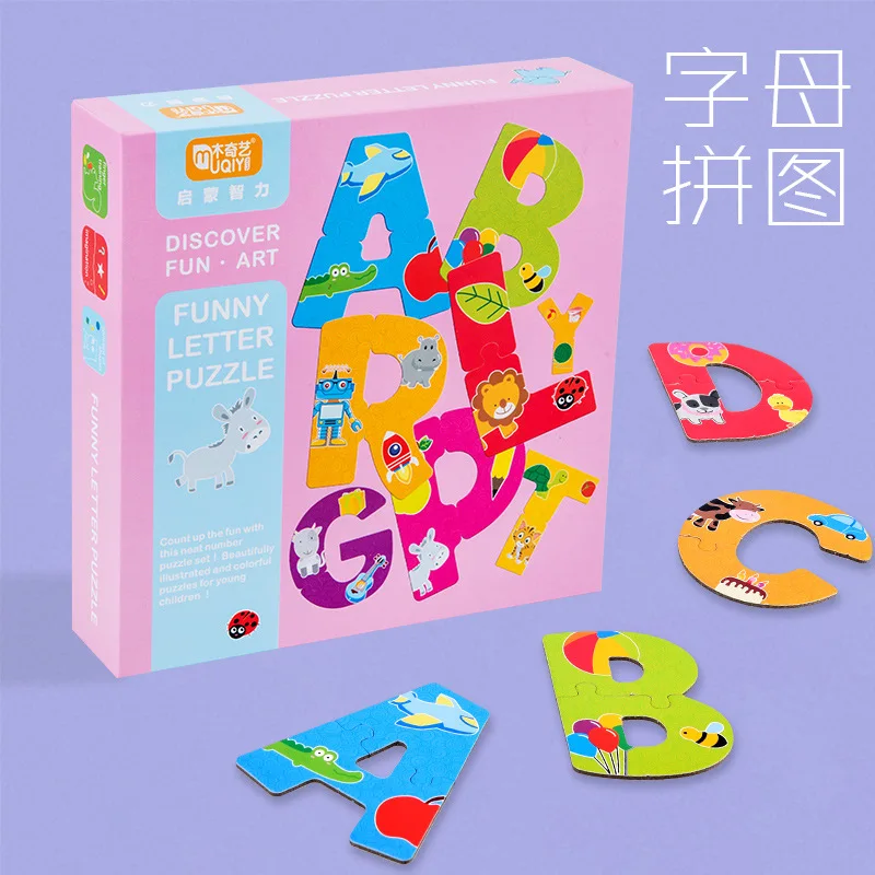 Детская развивающая игрушка weeden puzzle забавная с цифрами и буквами головоломка 0-3-6