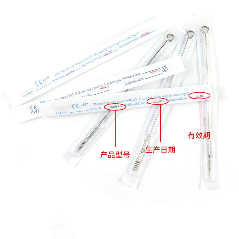 5 шт. одноразовые иглы для татуировки сортированные стерилизованные 1/3/5/7RL