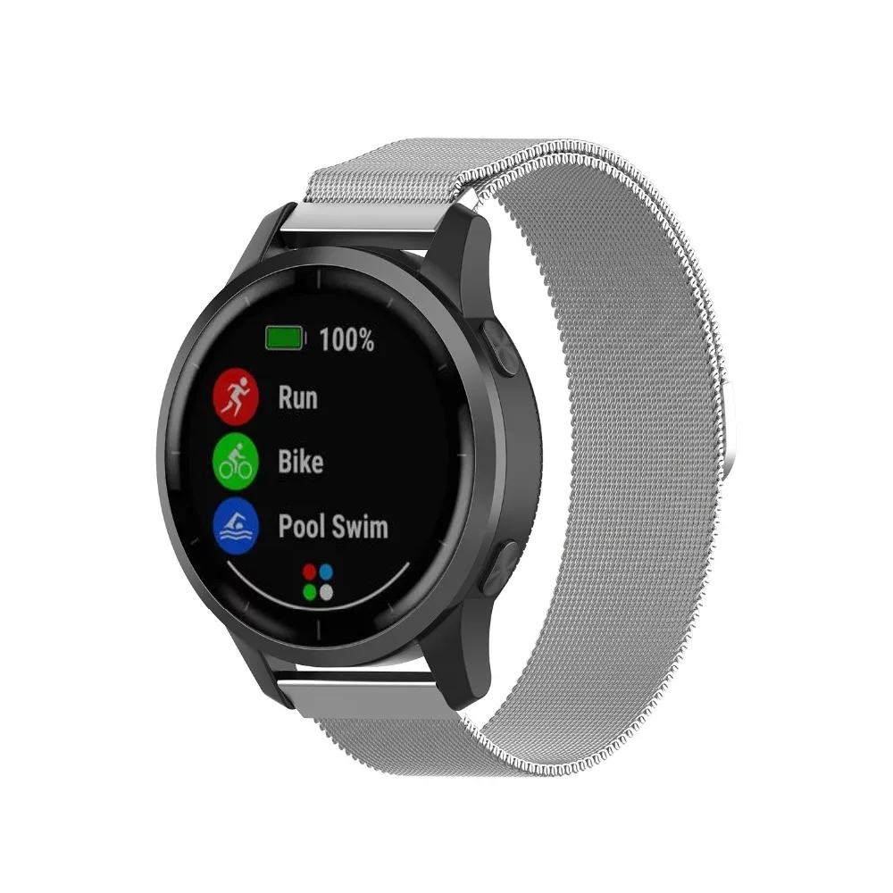 COMLYO, 22 мм, Смарт-часы, браслеты на запястье для Garmin vivoactive, 4 ремешка, Миланский ремешок для часов, браслет на запястье Garmin Vivoactive4