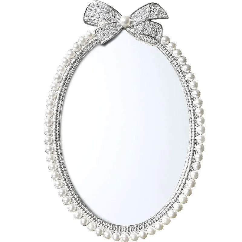 2020 Европейское кавайное жемчужное зеркало для макияжа типа принцессы общежития