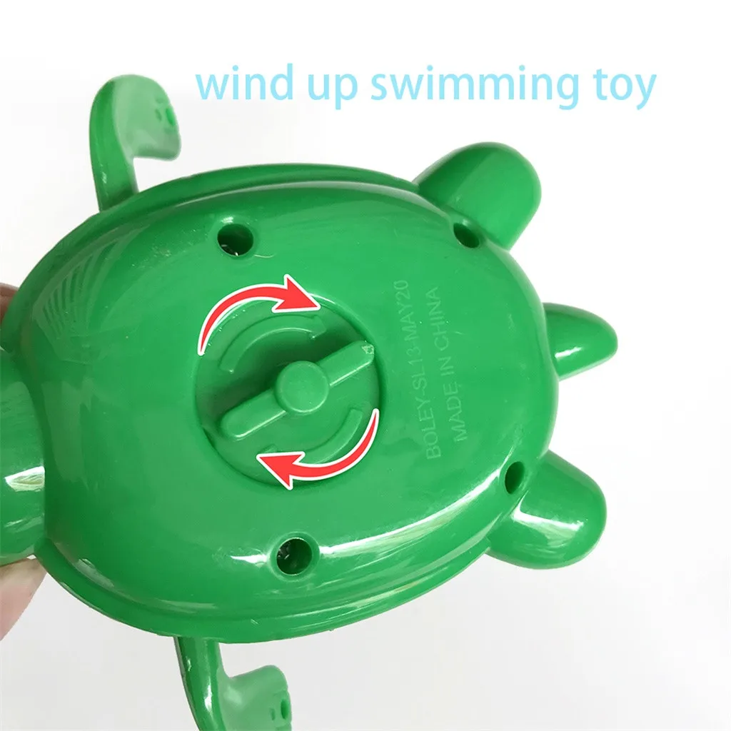 

Summer2020 Bathroom Bath Shower Baby Clockwork Swimming Children Play Water Cute Little Dolphin Bathing Bathtub Toys For Kid