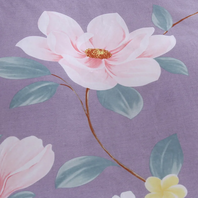 Постельное белье из 100% хлопка двойная простыня наволочка постельное с розовыми и