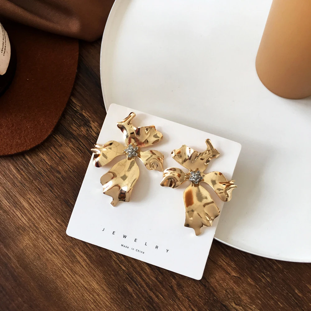

In 2021 New Style Earrings Hyperbole Simple Fashion Personality Irregular Shape Stud Earrings Women Fine Jewelry Gift