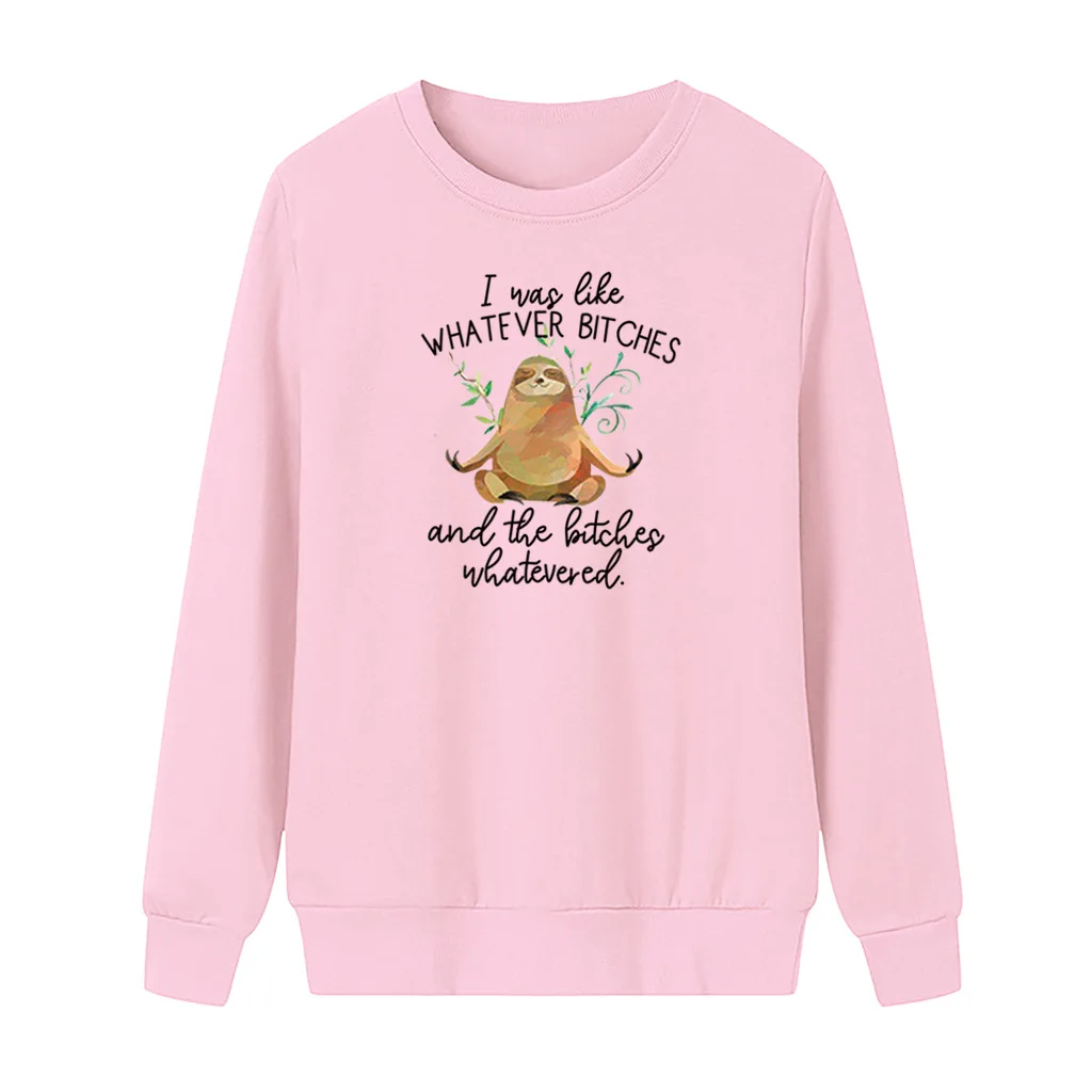 

Spring/Autumn Streetwear Women Letter Printing Sweatshirt Women Long Sleeve Oversized Crewneck Sweatshirt