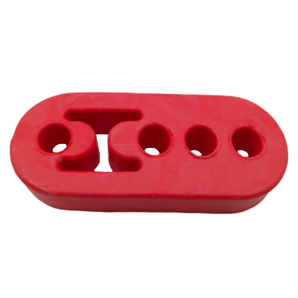 

Polyurethane Rubber Silencer Universal Exhaust 4 Pieces Red 4 Holes