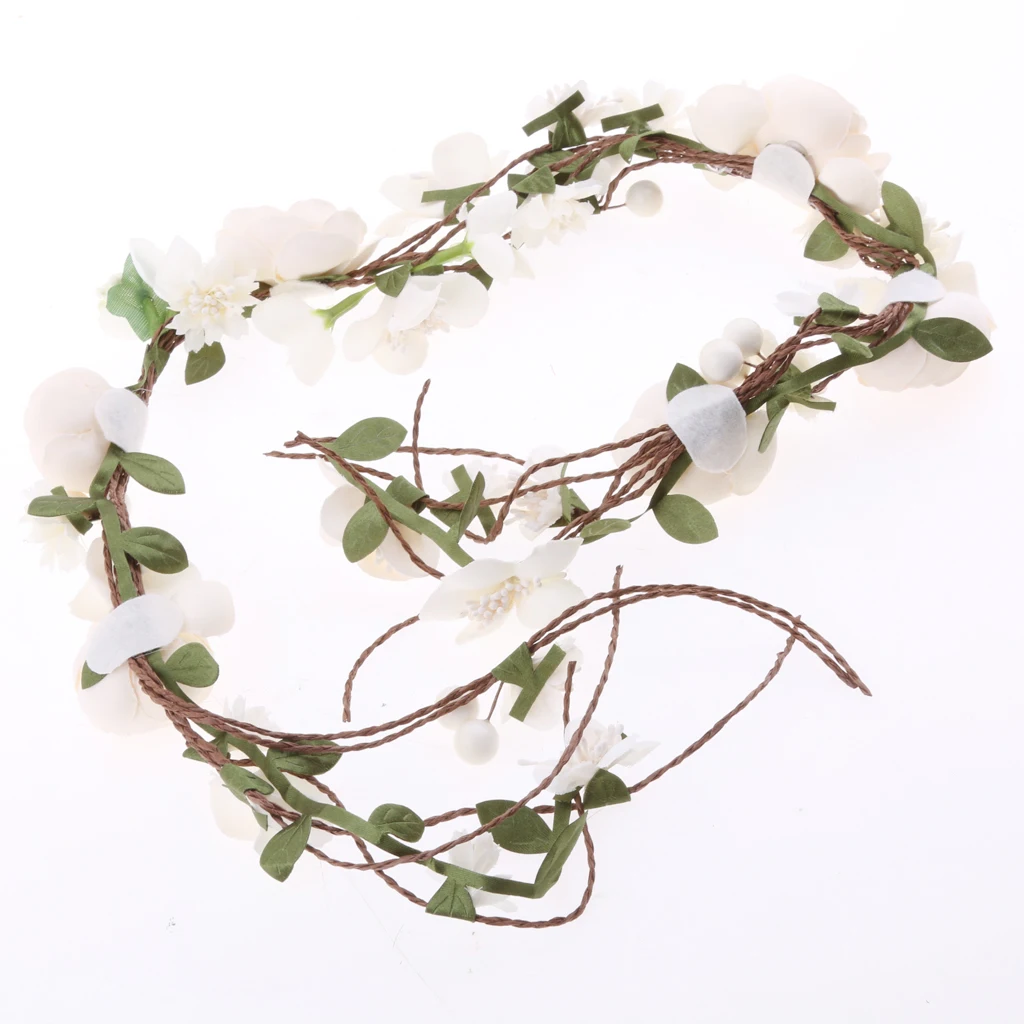 Свадебные Ротанговые цветы в стиле бохо тростниковые венки волосы гирлянды