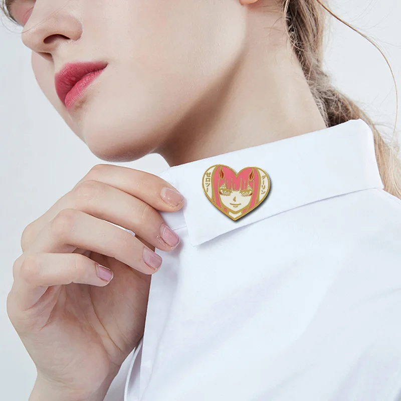 Zero Two Brooch Darling In The Franxx Anime Fans Flair Addition | Украшения и аксессуары