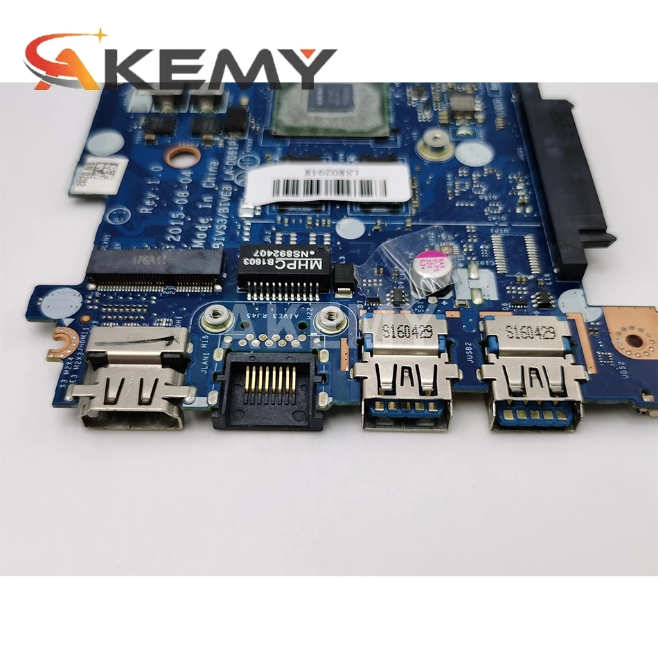 

Akemy High quality BIVS3/BIVE3 LA-D061P FOR Lenovo E31-80 Laptop Motherboard I5-6200U DDR3 100% Fully Tested