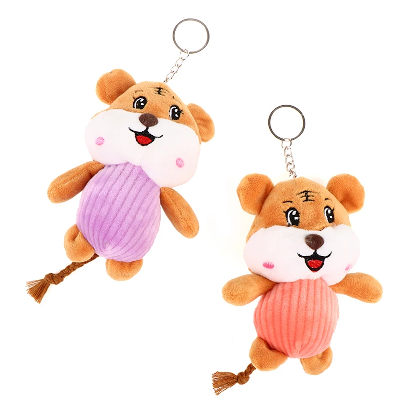 

New Tiger Zodiac Mascot Figure Cute striped tiger Plush Toy Pendant For Kids