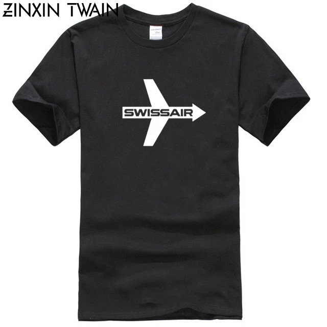 Винтажная Футболка Swiss Air с логотипом авиакомпании супермягкая хлопковая в стиле