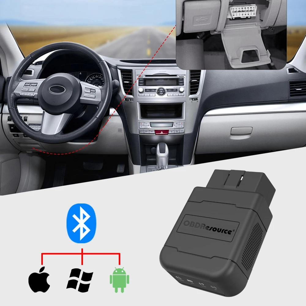 Автомобильный диагностический сканер P01 Bluetooth V1.5 PIC18F25K80 для iPhone Android OBD2 PK iCar2 ELM327 |