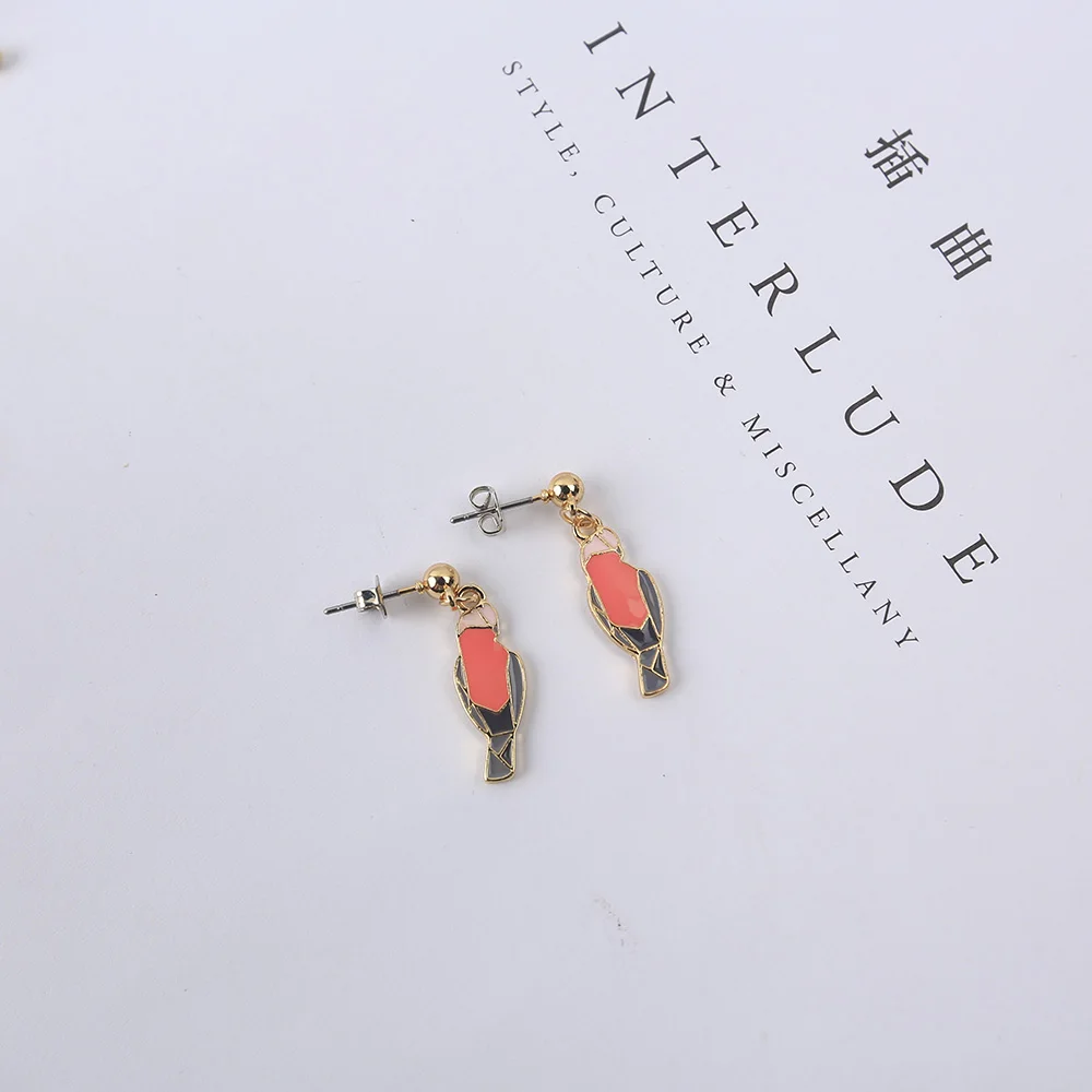 Новинка 2020 года модные милые животные серии птица на эмали для девочек цветные